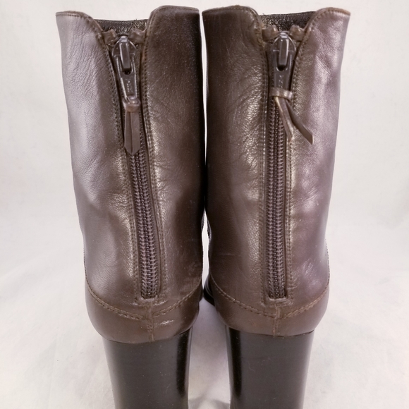STUART WEITZMAN CHUNKY ANKLE BOOTS BACK ZIPPER SIZE 9.5 N OR 8.5 B - Picture 7 of 10
